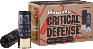 Hornady 86240 Critical Defense  12 Gauge 2.75″ 00 Buck Shot 10rd Box
