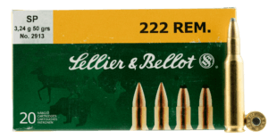 Sellier & Bellot SB222A Rifle  222 Rem 50 gr Soft Point 20rd Box