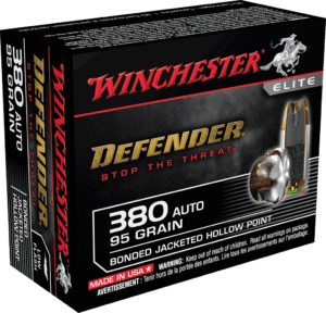 Winchester Ammo S380PDB Defender 380 ACP 95 gr Bonded Jacket Hollow Point 20rd Box Winchester Ammo S380PDB Defender 380 ACP 95 gr Bonded Jacket Hollow Point 20rd Box