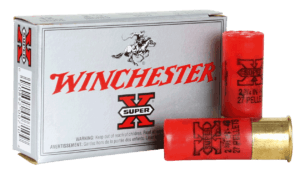 Winchester Ammo XB124 Super X  12 Gauge 2.75″ 27 Pellets 4 Buck Shot 5 Bx