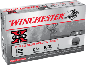 Winchester Ammo X12RS15 Super X  12 Gauge 2.75″ 1 oz Rifled Slug Shot 5 Per Box