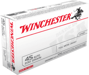 Winchester Ammo Q4170 USA  45 ACP 230 gr Full Metal Jacket 50rd Box