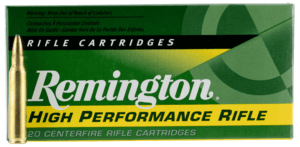 Remington Ammunition 28399 High Performance Rifle 223 Rem 55 gr Pointed Soft Point 20rd Box
