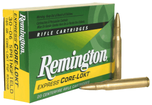 Remington Ammunition 21415 Core-Lokt 30-06 Springfield 165 gr Pointed Soft Point Core Lokt 20rd Box