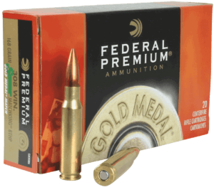 Federal GM308M Premium Gold Medal 308Win 168gr Sierra MatchKing BTHP 20rd Box