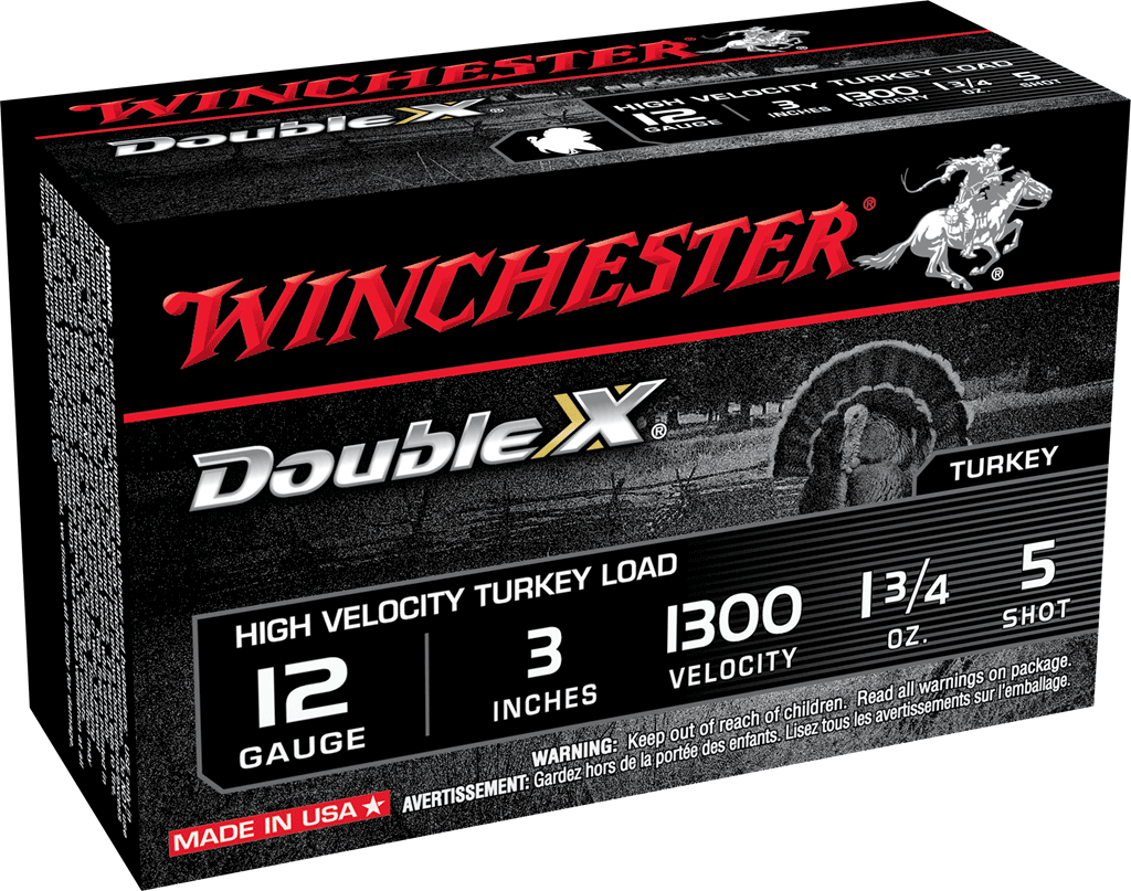 Winchester Ammo STH1235 Double X High Velocity Turkey 12 Gauge 3″ 1 3/4 oz 5 Shot 10rd Box Winchester Ammo STH1235 Double X High Velocity Turkey 12 Gauge 3″ 1 3/4 oz 5 Shot 10rd Box
