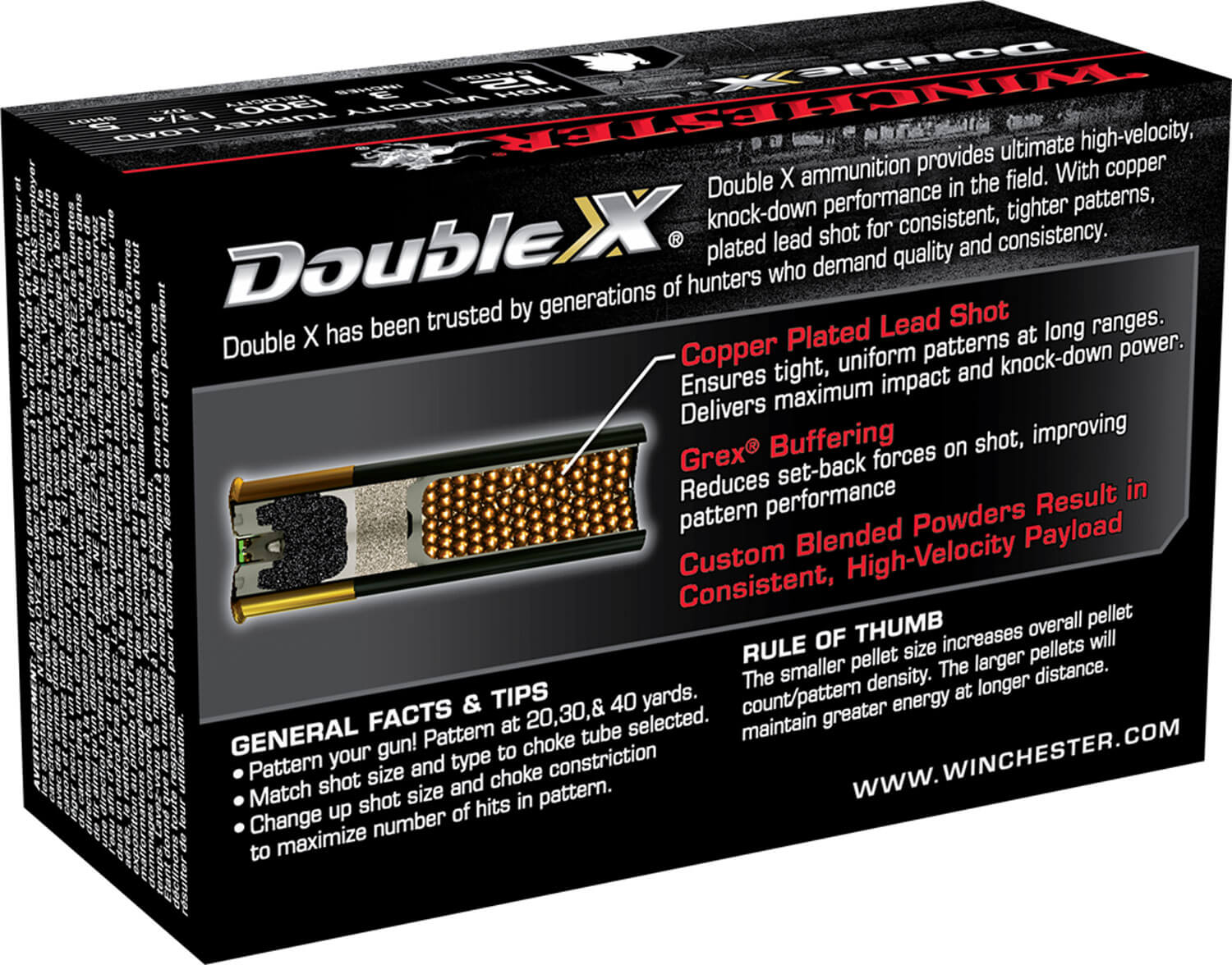 Winchester Ammo STH1235 Double X High Velocity Turkey 12 Gauge 3″ 1 3/4 oz 5 Shot 10rd Box Winchester Ammo STH1235 Double X High Velocity Turkey 12 Gauge 3″ 1 3/4 oz 5 Shot 10rd Box