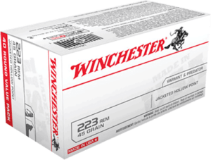 Winchester Ammo USA2232 USA  223 Rem 45 gr Jacket Hollow Point 40 Per Box