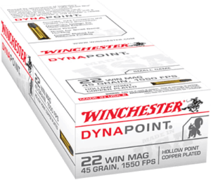 Winchester Ammo USA22M USA Dynapoint 22 WMR 45 gr Copper Plated Hollow Point 50rd Box