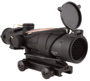 Trijicon 100228 ACOG Black Hardcoat Anodized 4x32mm Illuminated Red Chevron Reticle