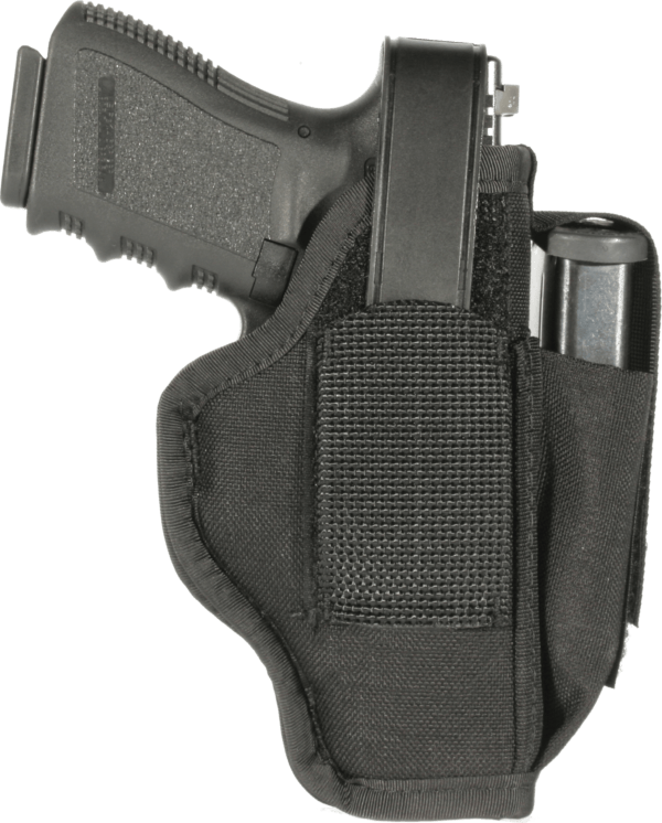 Blackhawk 40AM06BK Multi-Use  IWB/OWB Size 06 Black Cordura Belt Clip Fits Med/Large Semi Autos Fits 3.25-3.75″ Barrel Ambidextrous