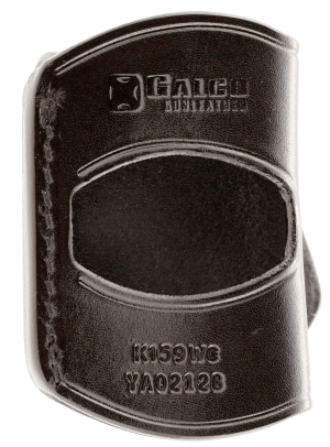Galco YAQ212B Yaqui OWB Black Leather Belt Slide Fits 1911 Fits 3-5" Barrel Right Hand