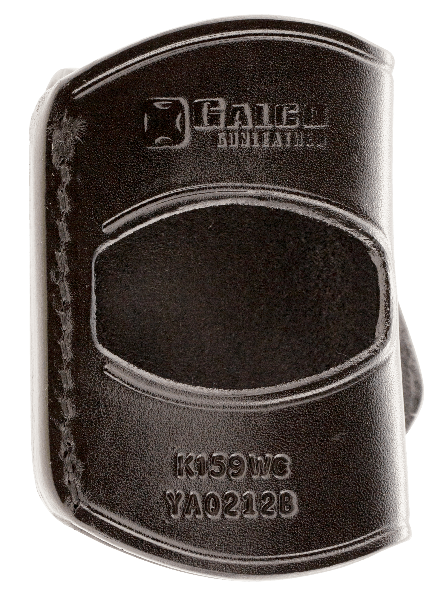 Galco YAQ212B Yaqui OWB Black Leather Belt Slide Fits 1911 Fits 3-5" Barrel Right Hand