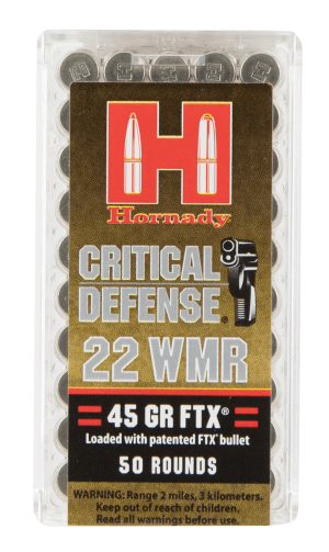 Hornady 83200 Critical Defense 22 WMR 45 gr Flex Tip eXpanding 50rd Box