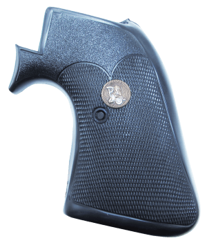 Pachmayr 03163 Presentation Grip Checkered Black Rubber for Ruger Super Blackhawk with Square Trigger Guard