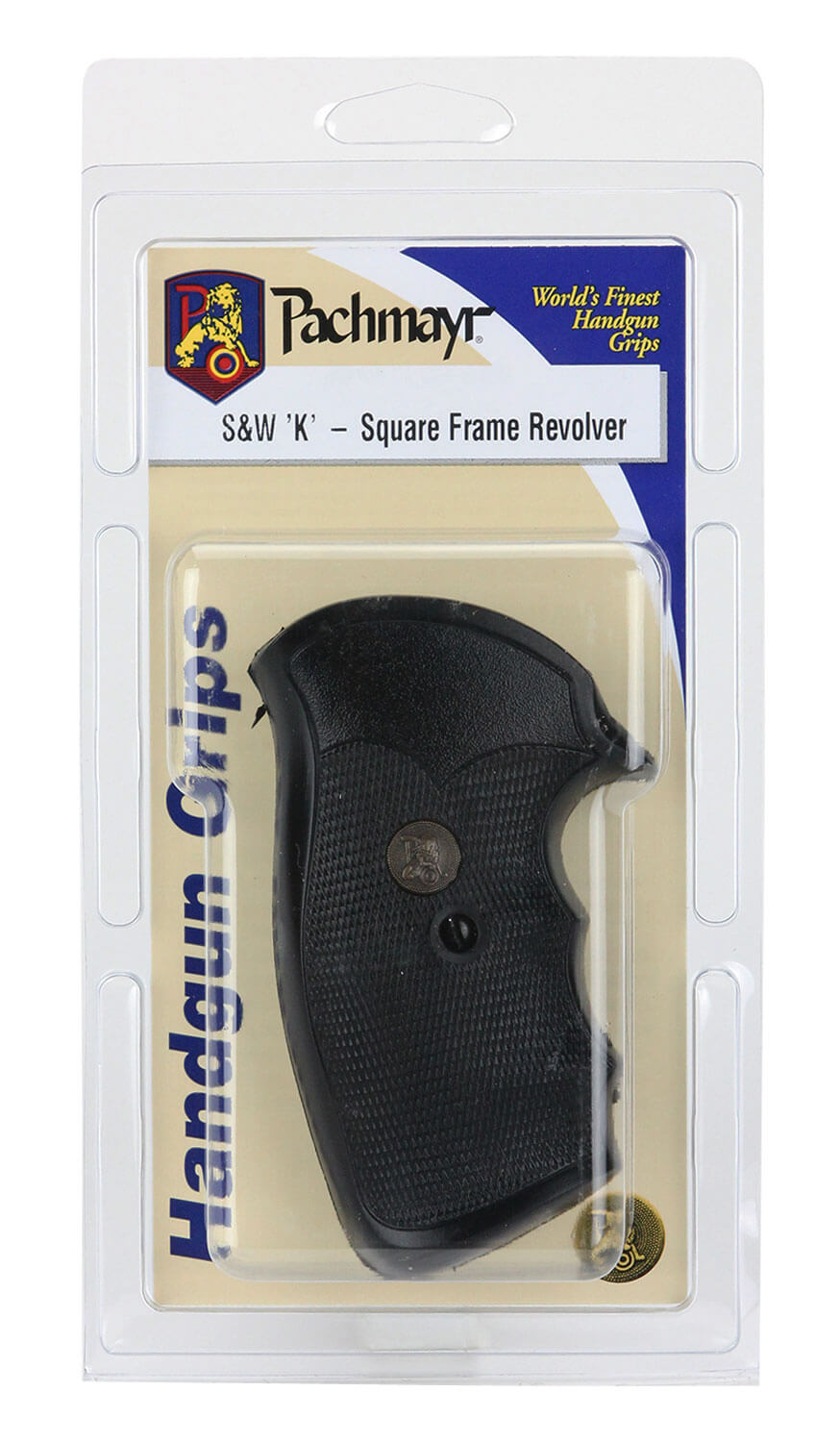 Pachmayr 03264 Gripper Grip Checkered Black Rubber with Finger Grooves for S&W K/L Frame with Square Butt Pachmayr 03264 Gripper Grip Checkered Black Rubber with Finger Grooves for S&W K/L Frame with Square Butt