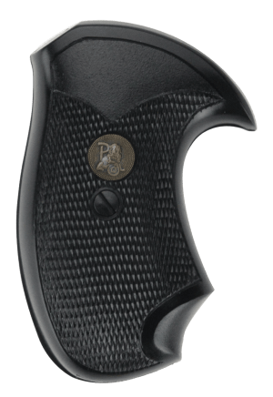 Pachmayr 02523 Compact Grip Checkered Black Rubber for Charter Arms