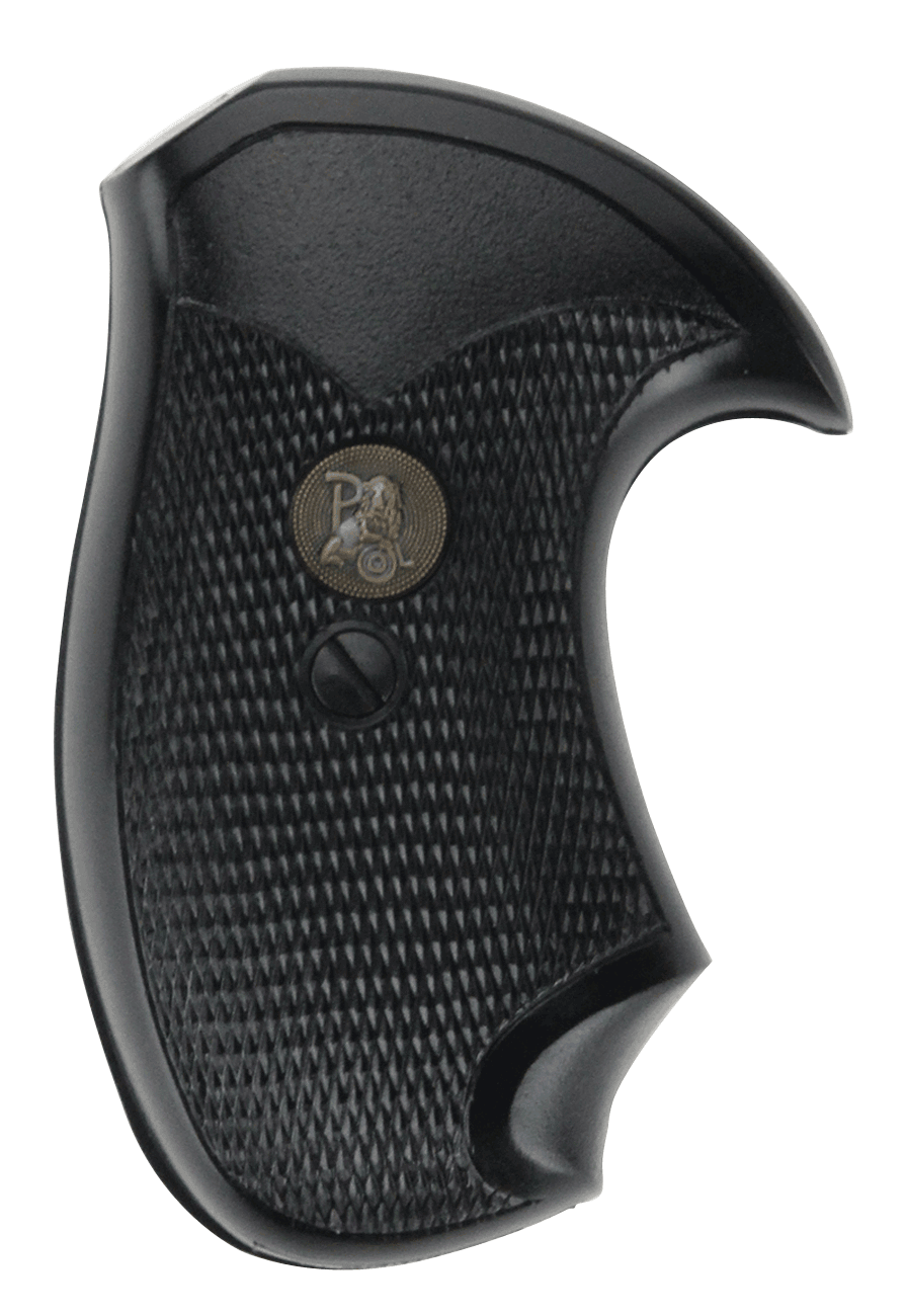 Pachmayr 02523 Compact Grip Checkered Black Rubber for Charter Arms
