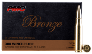PMC 308B Bronze  308 Win 147 gr Full Metal Jacket Boat Tail 20rd Box