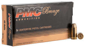 PMC 45B Bronze 45 ACP 185 gr Jacket Hollow Point 50rd Box
