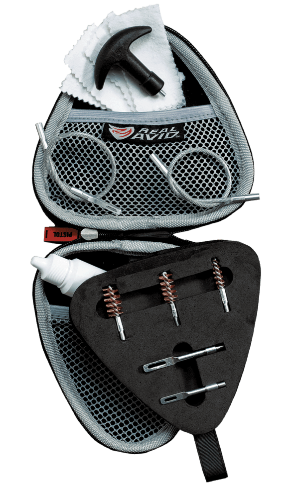 Real Avid AVGCK310P Gun Boss Cleaning Kit Multi-Caliber Handgun/Black Weather Resistant Nylon Case
