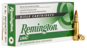 Remington Ammunition 24035 UMC  6.8mm Rem SPC 115 gr Full Metal Jacket 20rd Box/ 10 Cs