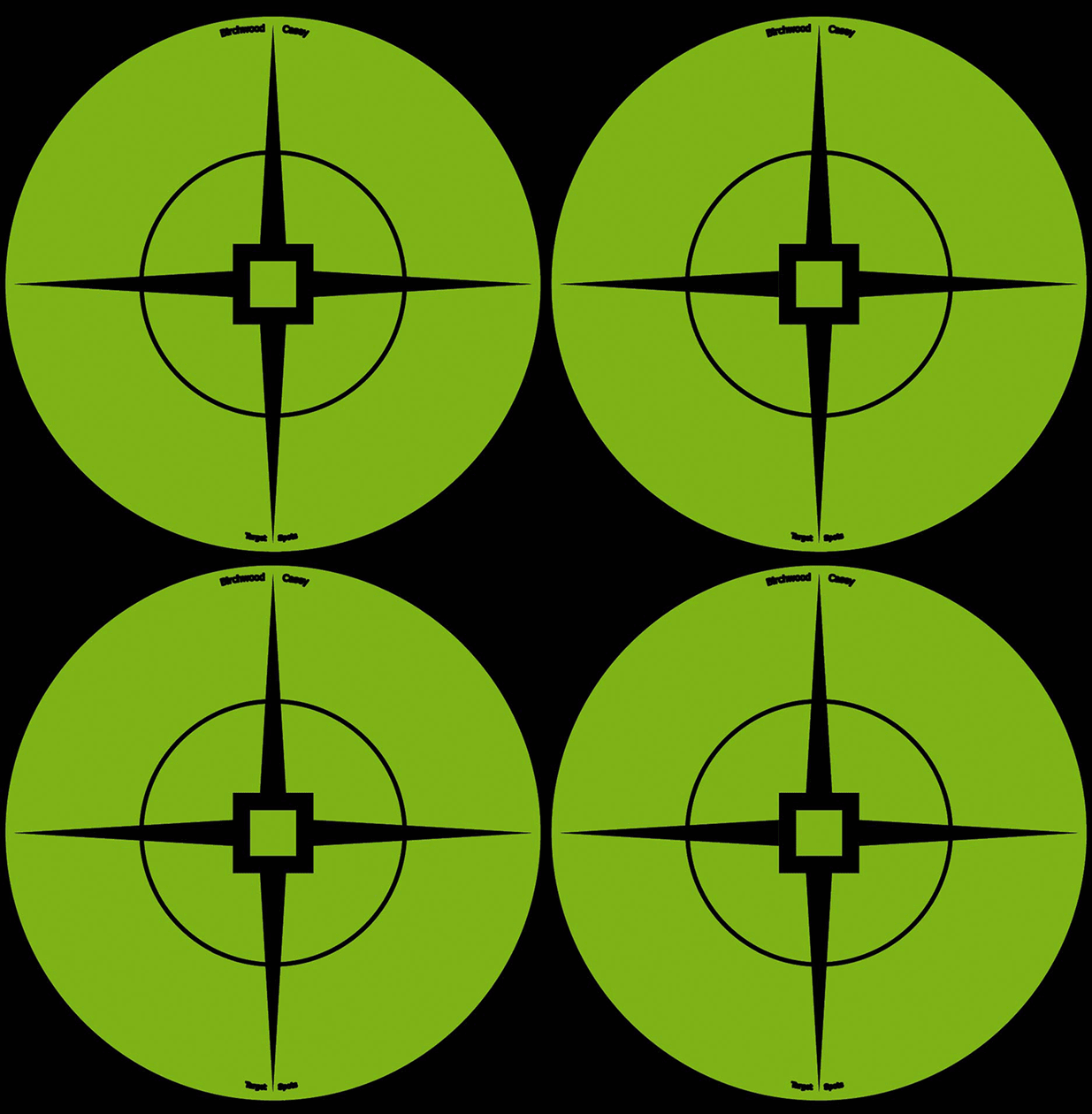 Birchwood Casey 33933 Target Spots Self-Adhesive Paper Black/Green 3" Crosshair Includes Pasters 40 Per Pkg