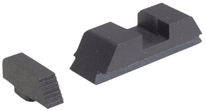 AmeriGlo GT504 Defoor EDC Sight Set for Glock  Black | Black Front and Rear