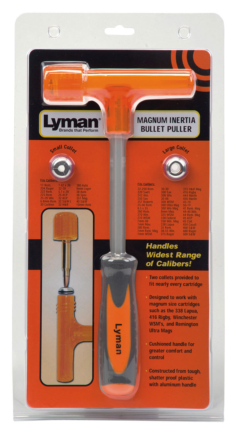 Lyman 7810216 Mag Inertia Bullet Puller Magnum Orange/Black Lyman 7810216 Mag Inertia Bullet Puller Magnum Orange/Black