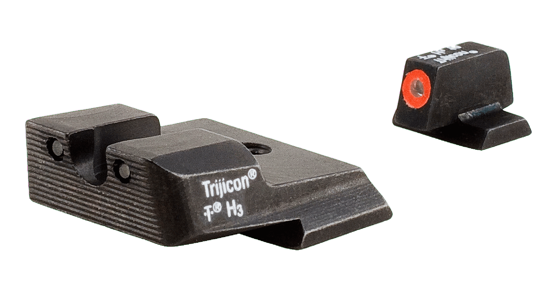 Trijicon 600556 HD Night Sights- Smith & Wesson M&P/ SD9/ SD40 Black | Green Tritium Orange Outline Front Sight Green Tritium Black Outline Rear Sight