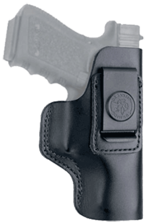 DeSantis Gunhide 031BAB6Z0 Insider AIWB Black Leather Belt Clip Compatible w/Glock 19/Sig P228/Beretta APX Right Hand