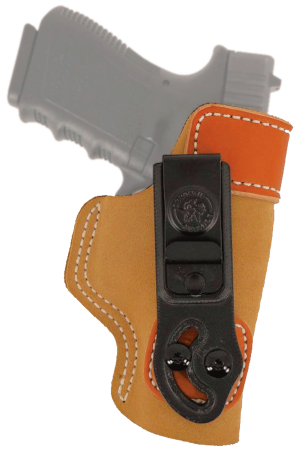 DeSantis Gunhide 106NAB6Z0 Sof-Tuck IWB Tan Leather/Suede Belt Clip Fits Glock 19/23/36 Right Hand