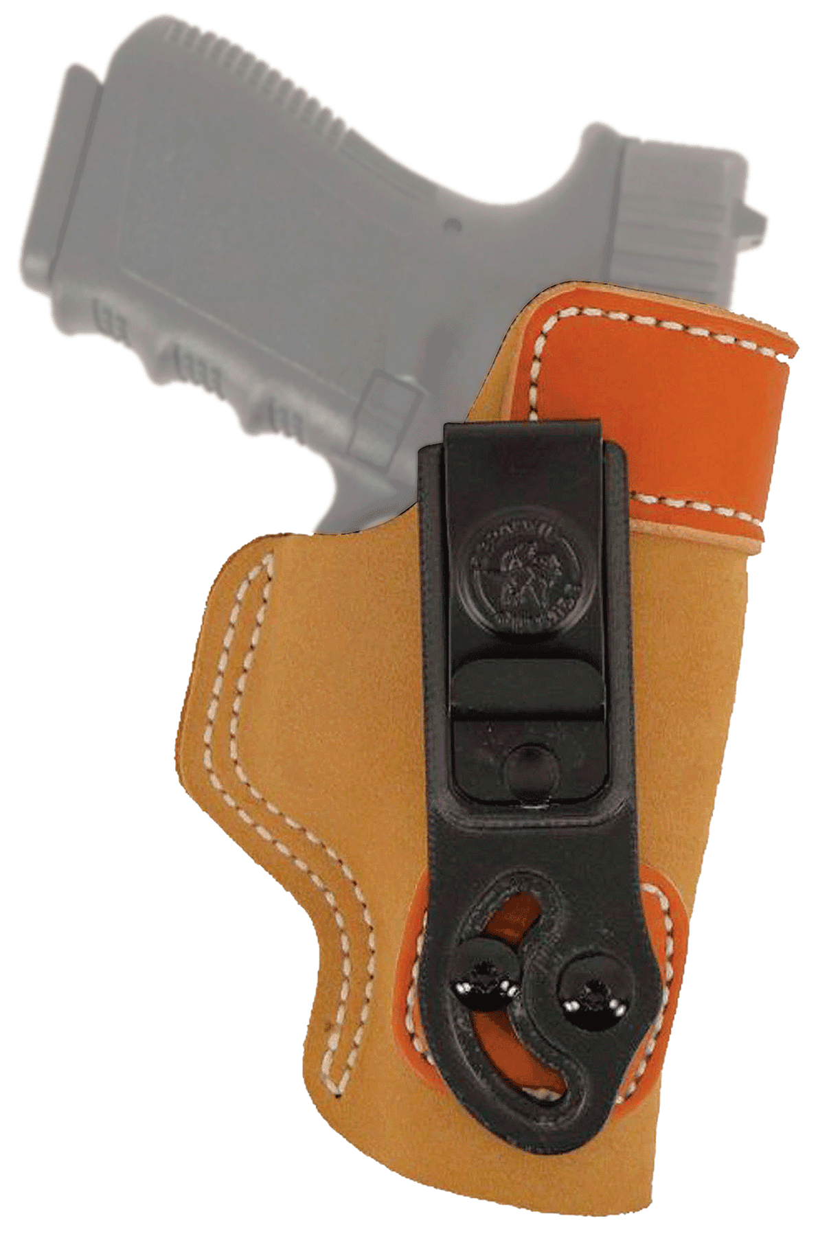 DeSantis Gunhide 106NAB6Z0 Sof-Tuck IWB Tan Leather/Suede Belt Clip Fits Glock 19/23/36 Right Hand
