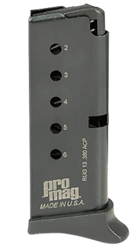 ProMag RUG13 Ruger LCP 6rd 380 ACP Fit Ruger LCP Blued Steel