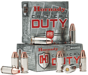 Hornady 90236 Critical Duty Personal Defense 9mm Luger 135 gr Hornady FlexLock (FL) 25rd Box
