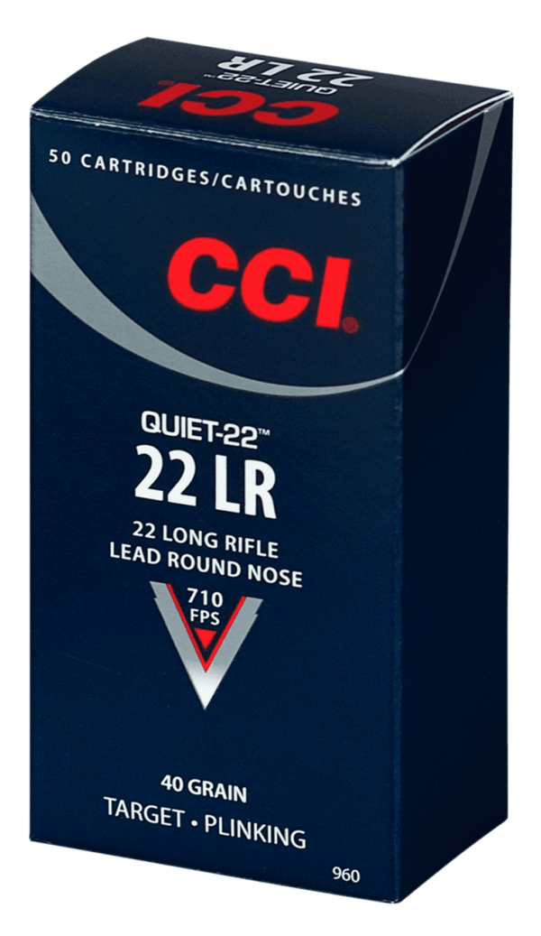 CCI 960 Quiet-22 Target 22 LR 40 gr Lead Round Nose (LRN) 50rd Box