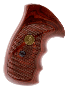 Pachmayr 63020 Renegade Grip Checkered Rosewood Laminate with Finger Grooves for S&W K/L Frame