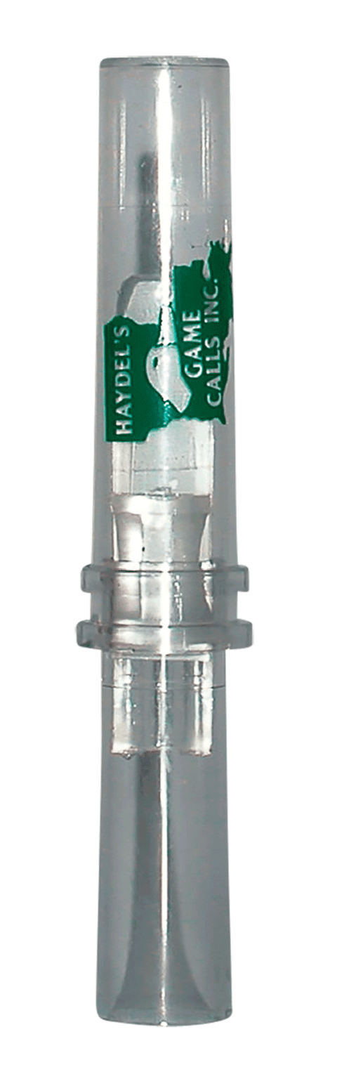Haydel’s Game Calls DR85 Double Reed Open Call Double Reed Mallard Sounds Attracts Ducks Clear Plastic