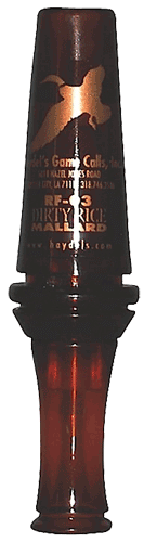 Haydel’s Game Calls RF03 Dirty Rice Open Call Double Reed Mallard Sounds Attracts Ducks Brown Plastic