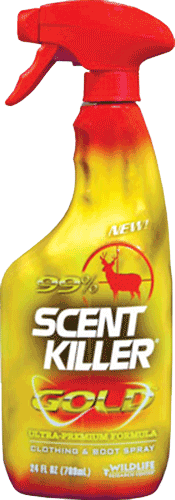 Wildlife Research 1255 Scent Killer Gold Odor Eliminator Odorless Scent 24 oz Trigger Spray Wildlife Research 1255 Scent Killer Gold Odor Eliminator Odorless Scent 24 oz Trigger Spray