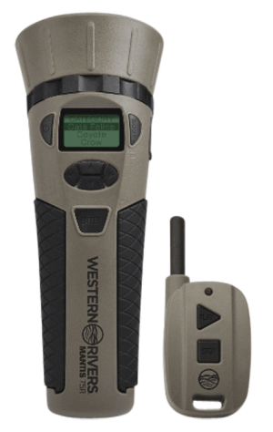 Western Rivers GC75 Mantis 75R Electronic Call Multiple Sounds Attracts Predators Features Remote Control Brown Polymer