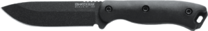Ka-Bar BK16 Becker 4.38″ Fixed Drop Point Plain Black 1095 Cro-Van Blade Black Ultramid Handle