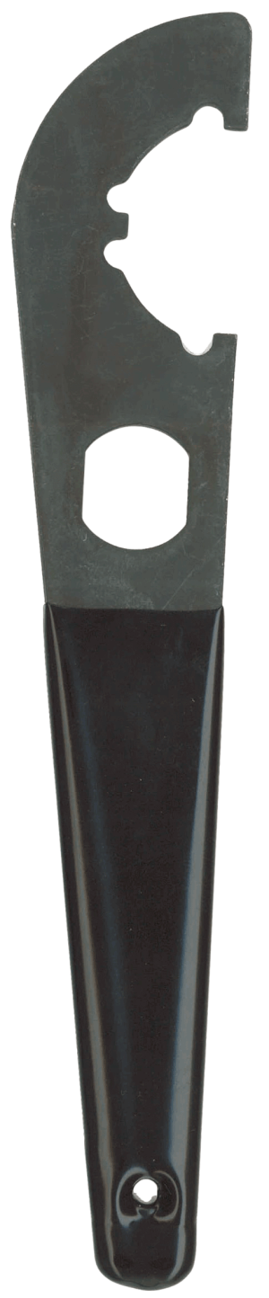 Outdoor Connection BTNW28197 Buffer Tube Wrench Black Phosphate Steel M4/Car-15/Carbine Rubber Black Handle