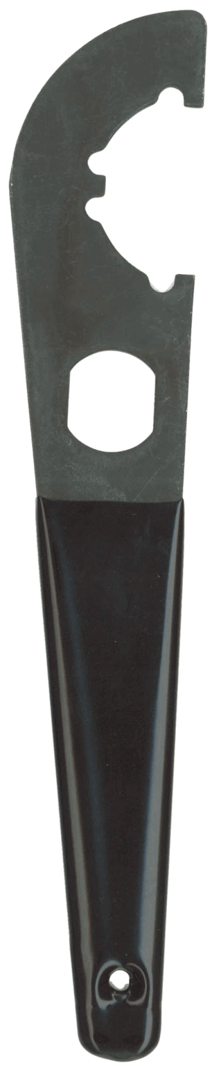 Outdoor Connection BTNW28197 Buffer Tube Wrench Black Phosphate Steel M4/Car-15/Carbine Rubber Black Handle