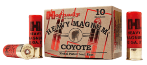 Hornady 86222 Heavy Magnum Coyote 12 Gauge 3ā³ 1 1/2 oz 1300 fps Nickel-Plated BB Shot 10rd Box Hornady 86222 Heavy Magnum Coyote 12 Gauge 3ā³ 1 1/2 oz 1300 fps Nickel-Plated BB Shot 10rd Box