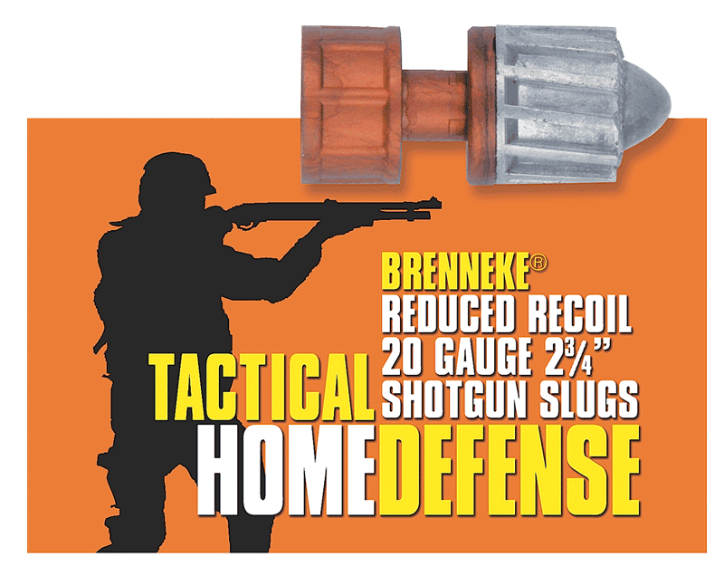 Brenneke SL202THD THD Home Defense 20 Gauge 2.75″ 3/4 oz Slug Shot 5rd Box Brenneke SL202THD THD Home Defense 20 Gauge 2.75″ 3/4 oz Slug Shot 5rd Box