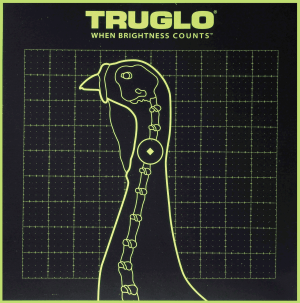 TruGlo TG12A6 Tru-See Turkey Target Black/Green Self-Adhesive Heavy Paper Yes Impact Enhancement Fluorescent Green 6 Pack Includes Pasters