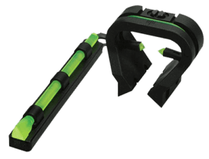 HiViz TT1001 Tri-Viz Turkey/Deer Sight Set Black | Green Fiber Optic