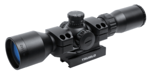 Truglo TG8539TL Tru-Brite 30 3-9x 42mm Obj 28.8-12.1 ft @ 100 yds FOV 1″ Tube Black Matte Finish Illuminated Duplex Mil-Dot