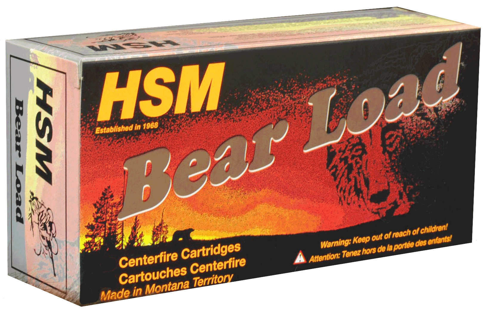 HSM 35718N Bear Load Hunting 357 Mag 180 gr Round Nose Flat Point (RNFP) 50rd Box